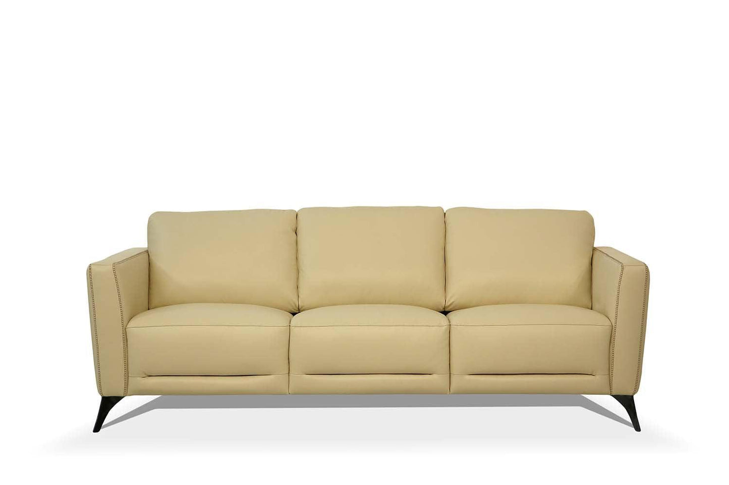 Malaga Sofa Cream Leather FredCo