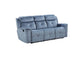 Mariana Sofa (Motion) Silver Blue Fabric FredCo