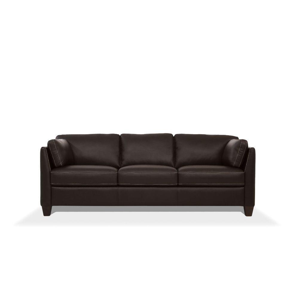 Matias Sofa Chocolate Leather FredCo