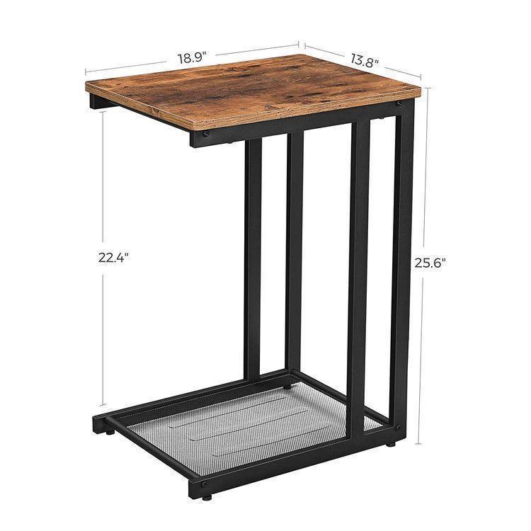 Mesh Shelf Side Table FredCo