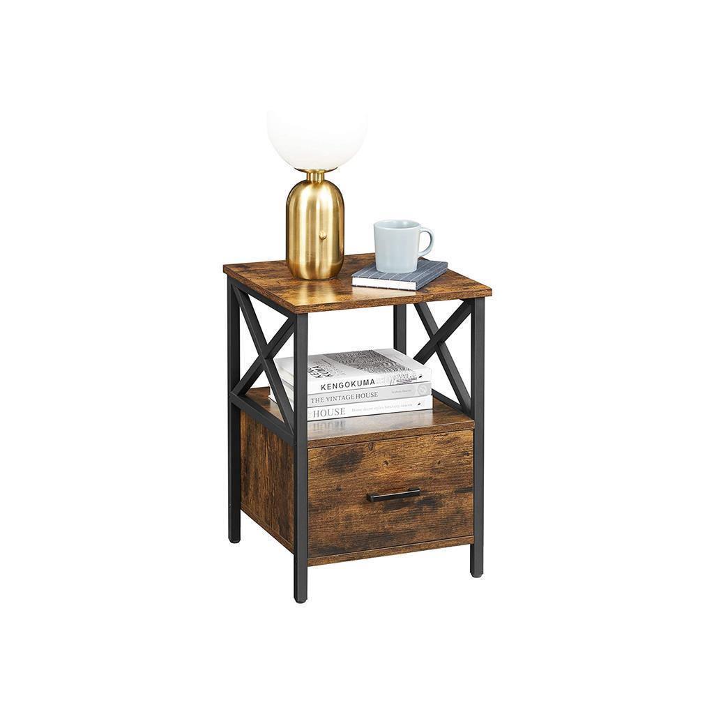 Open Shelf Bedside Table FredCo