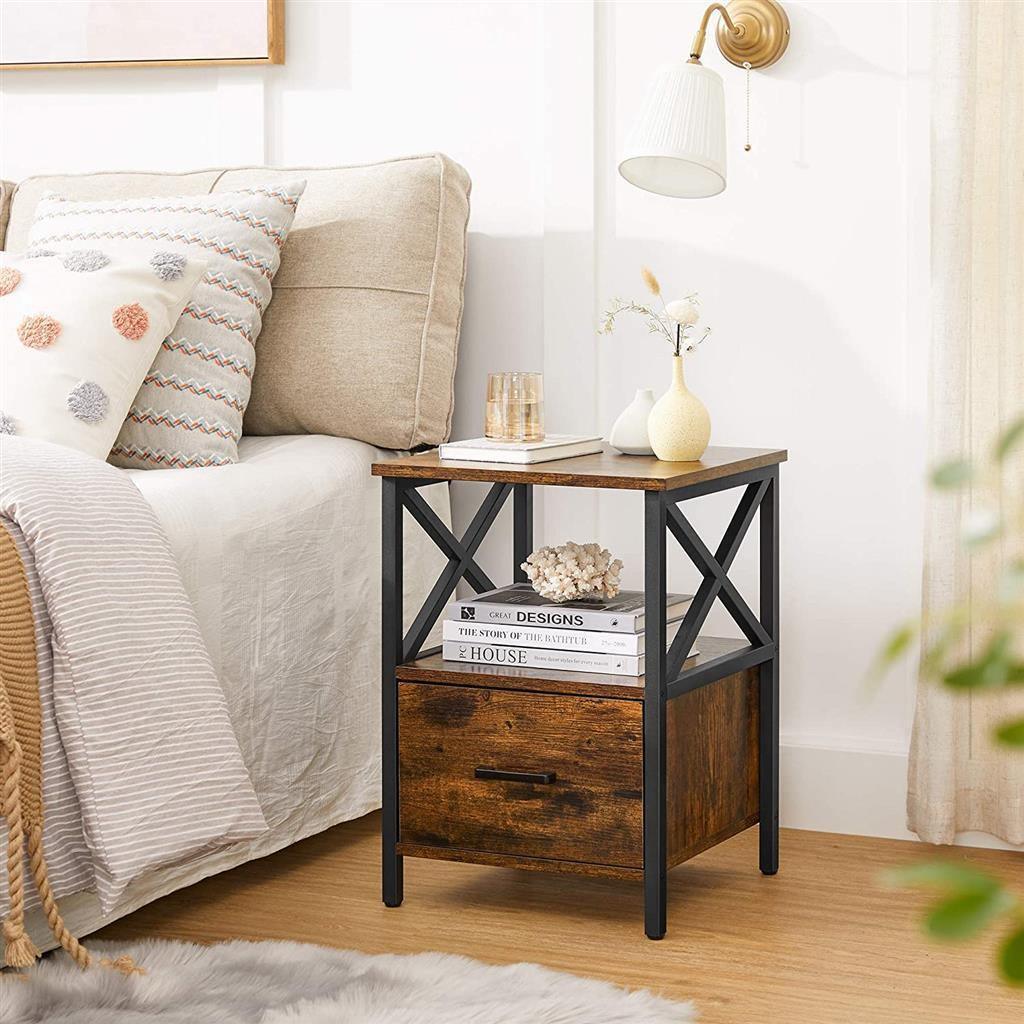 Open Shelf Bedside Table FredCo