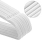 Pack of 50 White Non Slip Coat Hangers FredCo