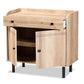 Patterson Modern and Contemporary Oak Brown Finished Wood 2-Door Kitchen Storage Cabinet FredCo