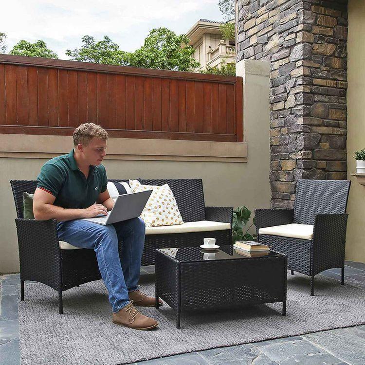 Polyrattan Garden Furniture Set FredCo