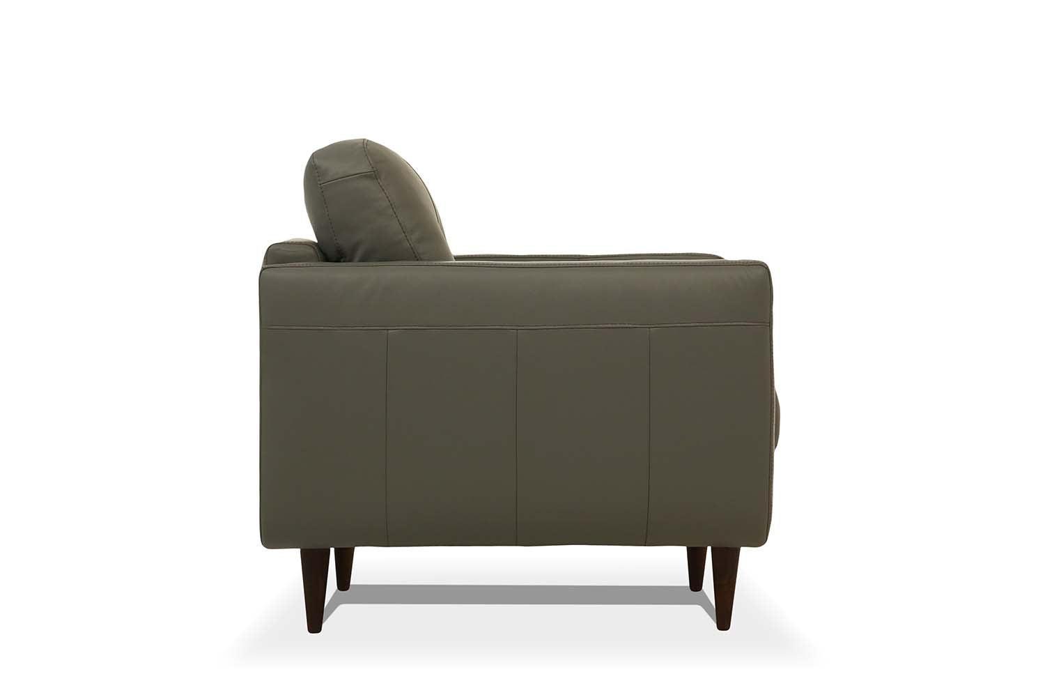 Radwan Sofa Pesto Green Leather FredCo