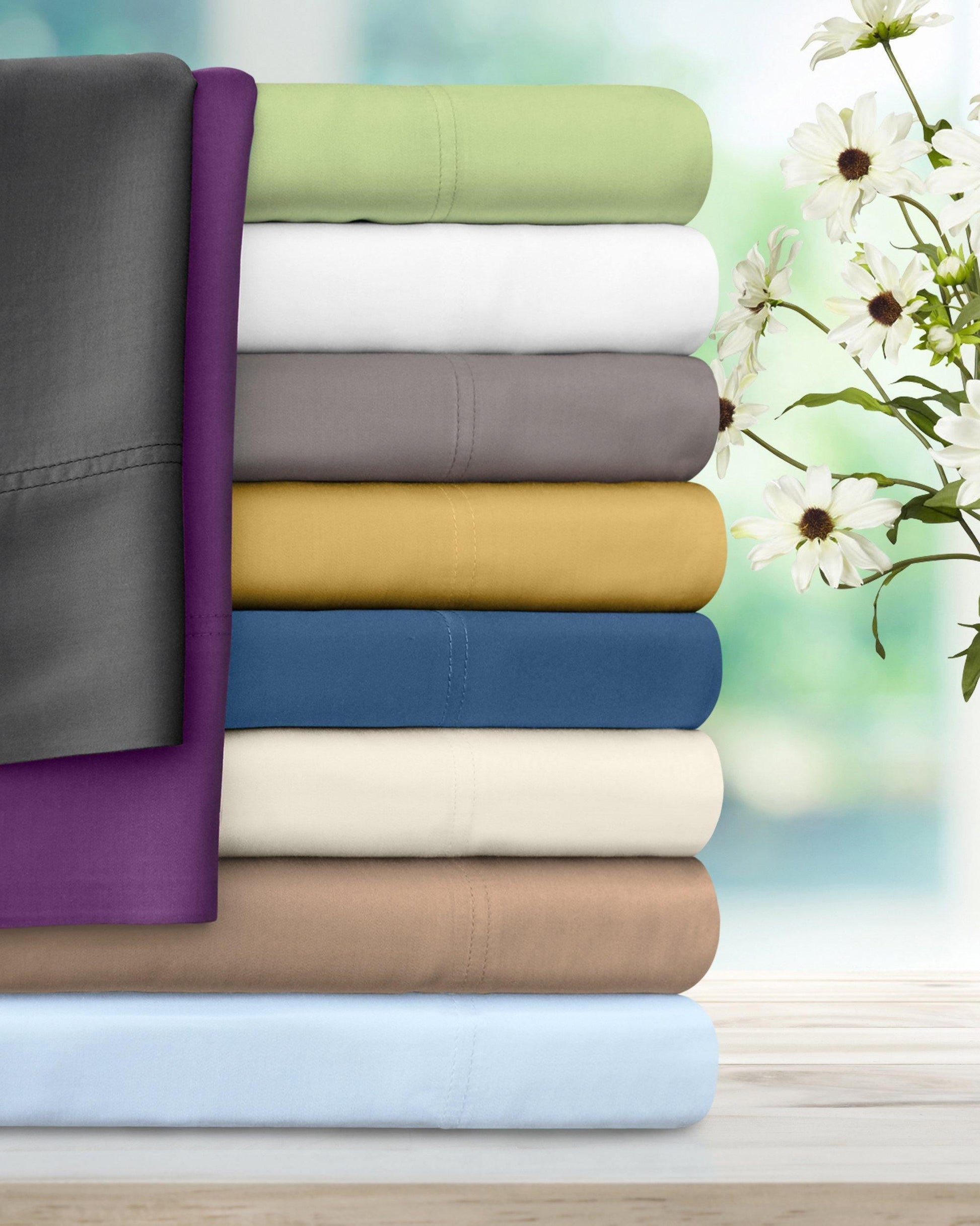 Rayon from Bamboo Solid Deep Pocket Sheet Set FredCo