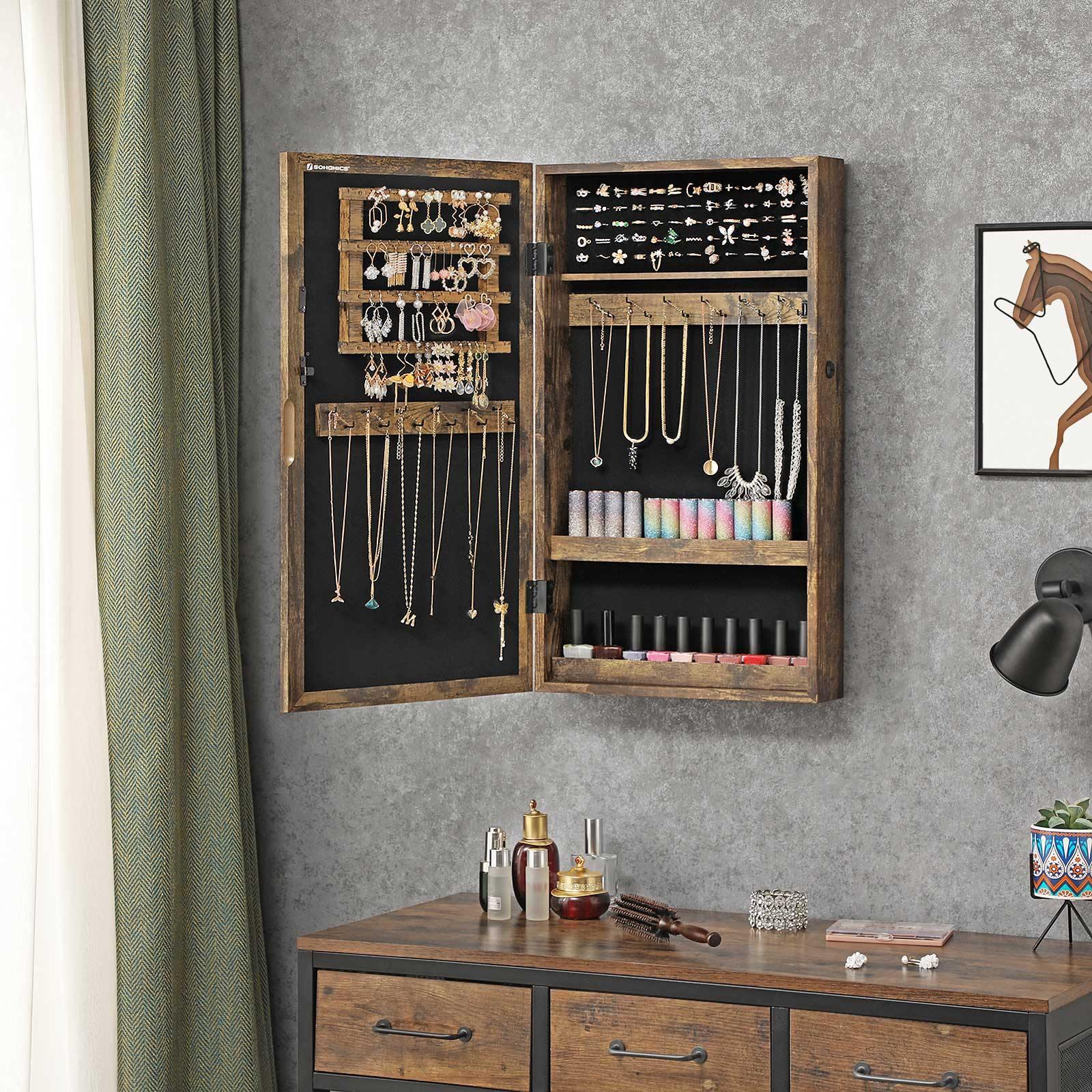 Wall Mounted Jewelry authentic Organizer