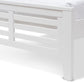 Sedona Modern Classic Mission Style White-Finished Wood Twin Platform Bed FredCo