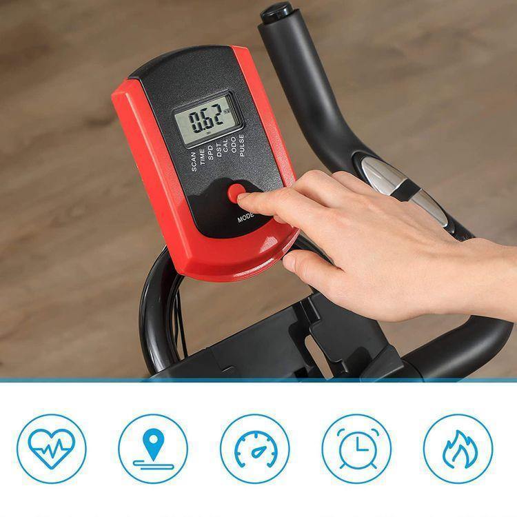 Stationary Bike Black and Red FredCo