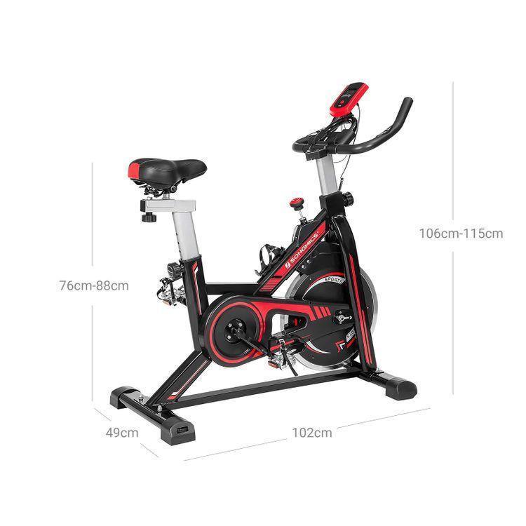 Stationary Bike Black and Red FredCo