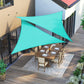 Sun Shade for Patio 16x16x16 Turquoise FredCo