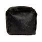 Tibetan Black Goat Fur Pouf ZGFC-black FredCo