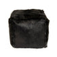 Tibetan Black Goat Fur Pouf ZGFC-black FredCo