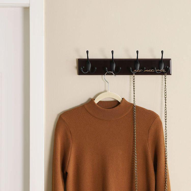 Tri 4 Hooks Coat Rack FredCo