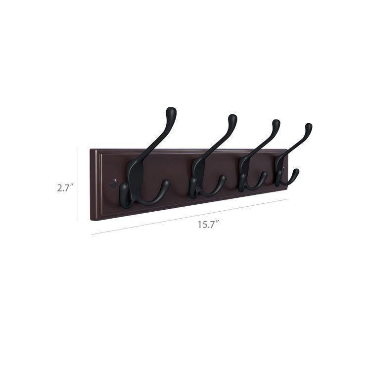 Tri 4 Hooks Coat Rack FredCo