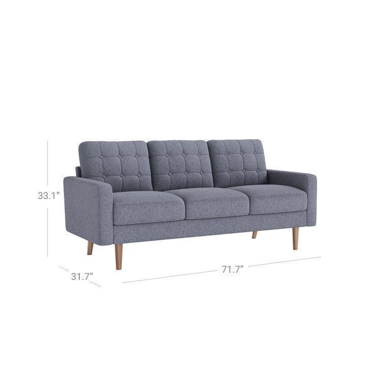 Upholstered Sofa with Solid Wood Frame FredCo