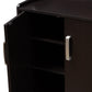 Verdell Modern and Contemporary Wenge Brown Finished Shoe Cabinet FredCo