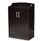 Verdell Modern and Contemporary Wenge Brown Finished Shoe Cabinet FredCo