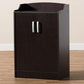 Verdell Modern and Contemporary Wenge Brown Finished Shoe Cabinet FredCo