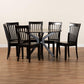 Zora Modern and Contemporary Dark Brown Finished Wood 7-Piece Dining Set FredCo